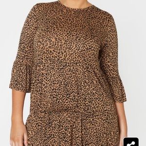 Plus Size Pretty Little Thing Cheetah Dress